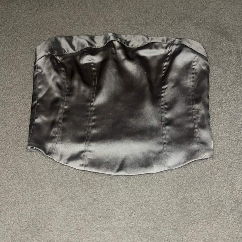 Silver tube top